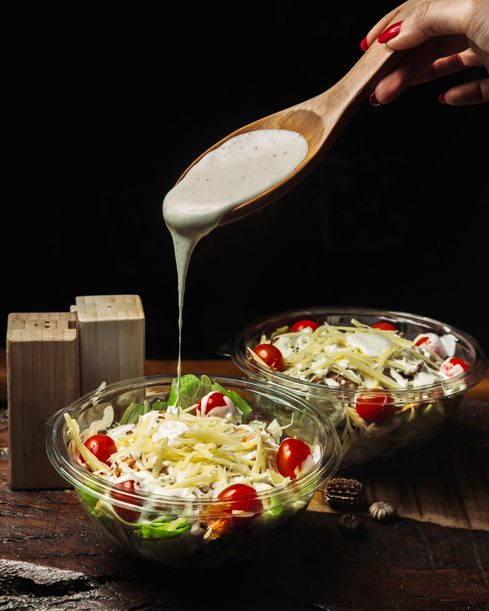 Meeresvinaigrette mit Meerwasser